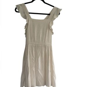 Altar'd State Cream Dress with Ruffle Detail